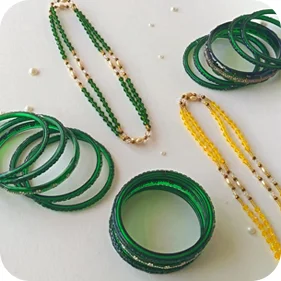 Shrawan Green Ornaments
