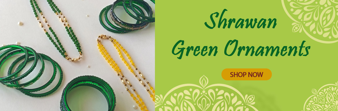 Shrawan Green Ornaments