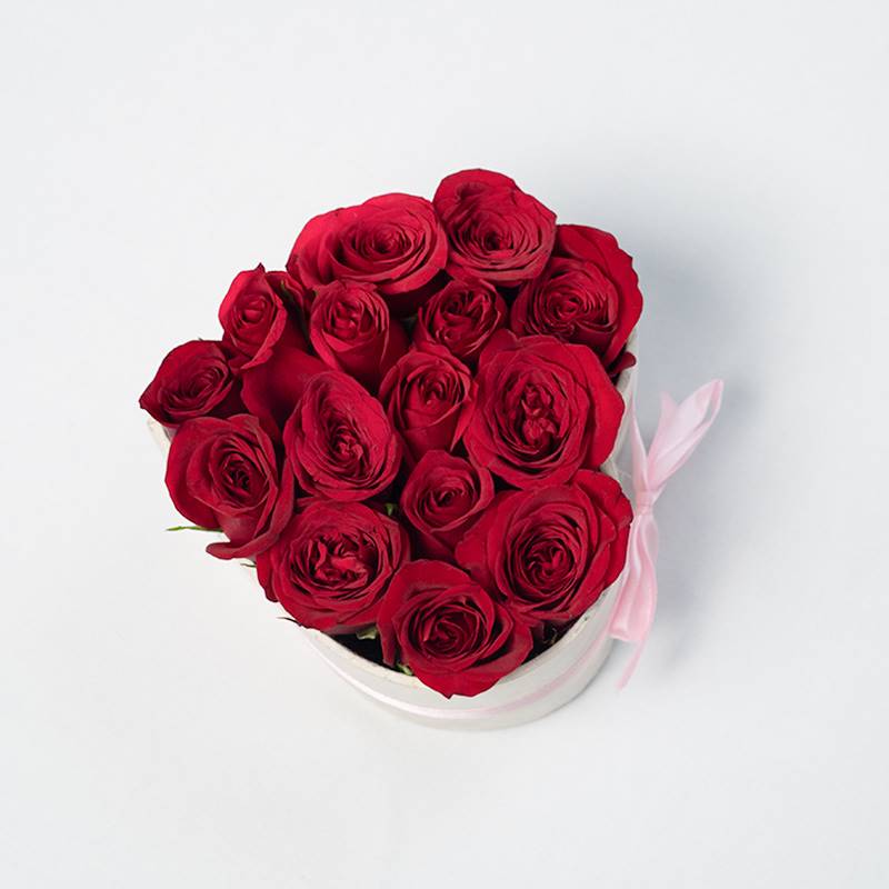 Deep Red Heart Roses Deep Red Roses in a Heart Oasis - Send Gifts and Money to Nepal Online ...