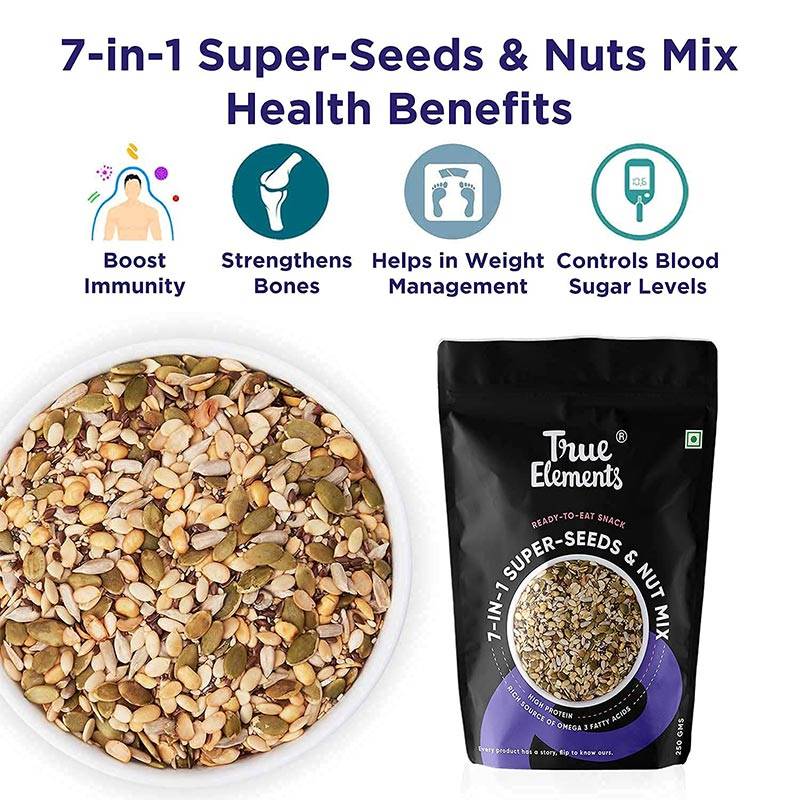 True Elements 7-in-1 Super Seeds And Nut Mix (125 g) - Send Gifts and ...