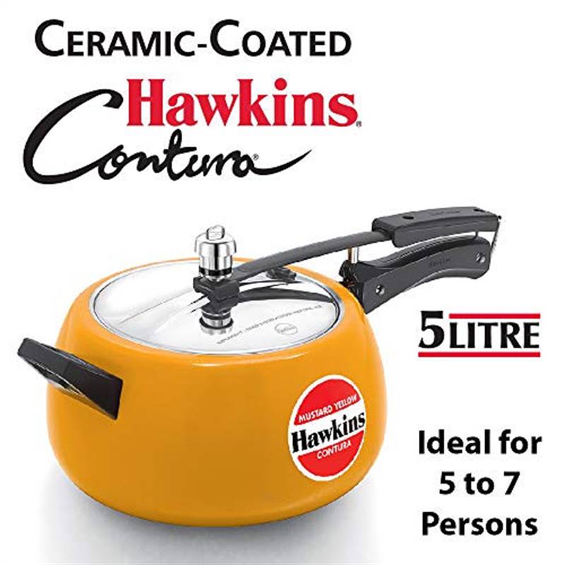 Hawkins 5 L CC Mustard Yellow Pressure Cooker (CMY50) Send Gifts and