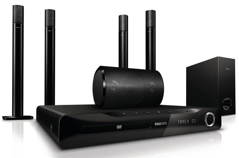 Philips Home Theater System (HTS3540/98) with 4 tall spkrs