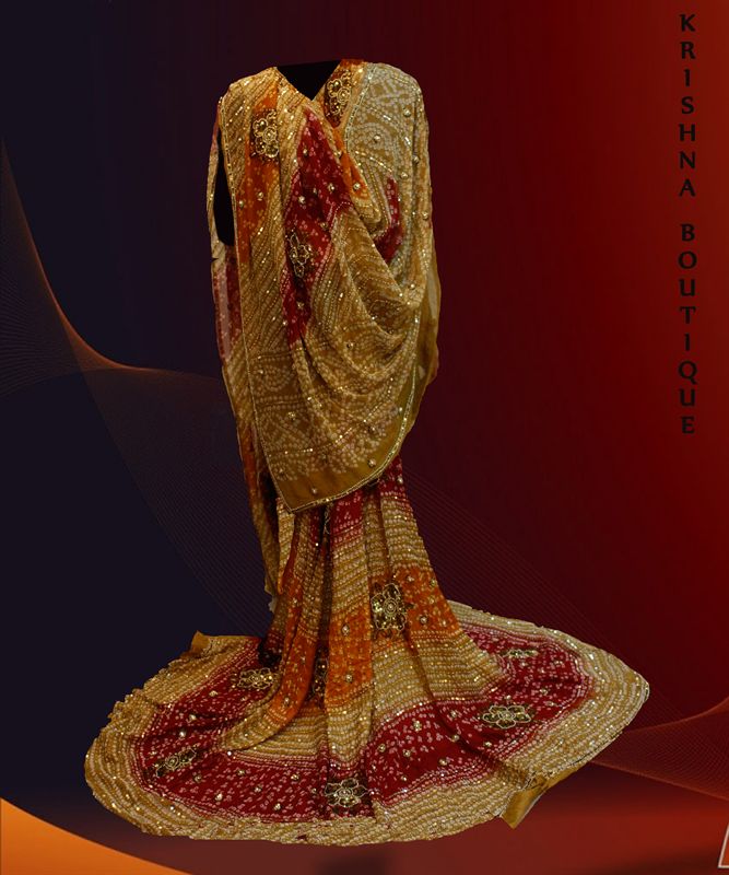 Bhandhini lehenga on silk free size