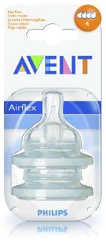 AVENT Silicone Teats 6M+, 4H SCF634/27 (Development Stages: 0-6 Months)