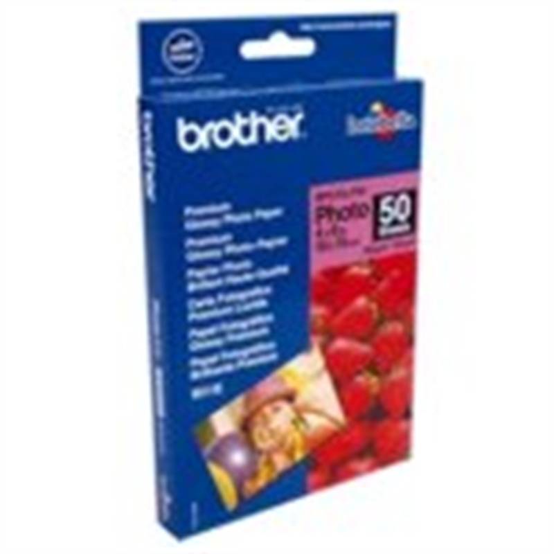 Brother - Premium Glossy Photo Paper 4X6" 20 Sheets - BP71GLP