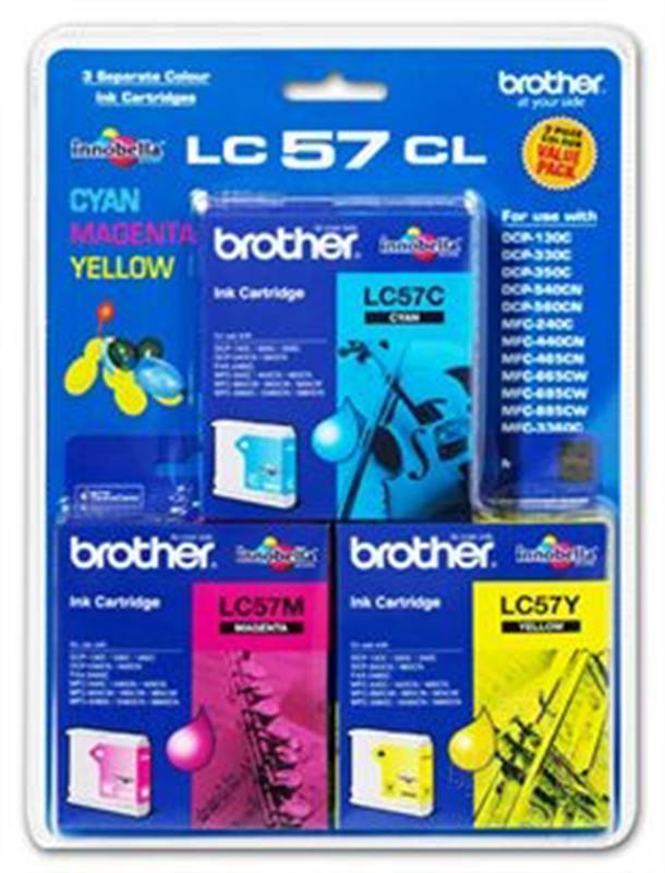 Brother LC 57CL3PK (3pcs color cartridge)