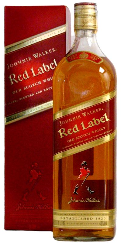 Buy Johnnie Walker Red Label Blended Scotch Whisky 40% 1L online at a great  price