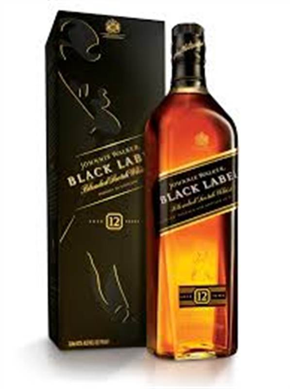 Johnnie Walker Black Label Whisky (12 Years) (1L)