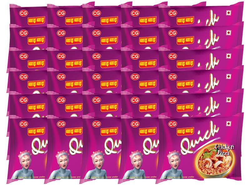 CG Wai Wai Quick Chicken Pizza 70gm (30 Packs) (1 Box)