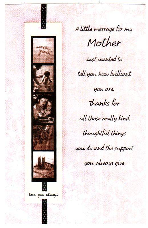 Mother's Day Card (953085) (GCPKR049)
