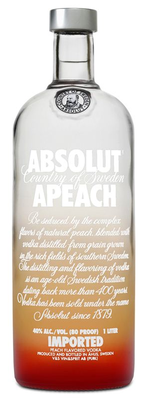 Absolut Vodka Apeach (1 Ltr)