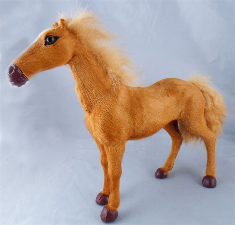 Pony Tang Horse A Show Piece (Light Brown Color) (H x L : 6 x 10 Inch Approx.)