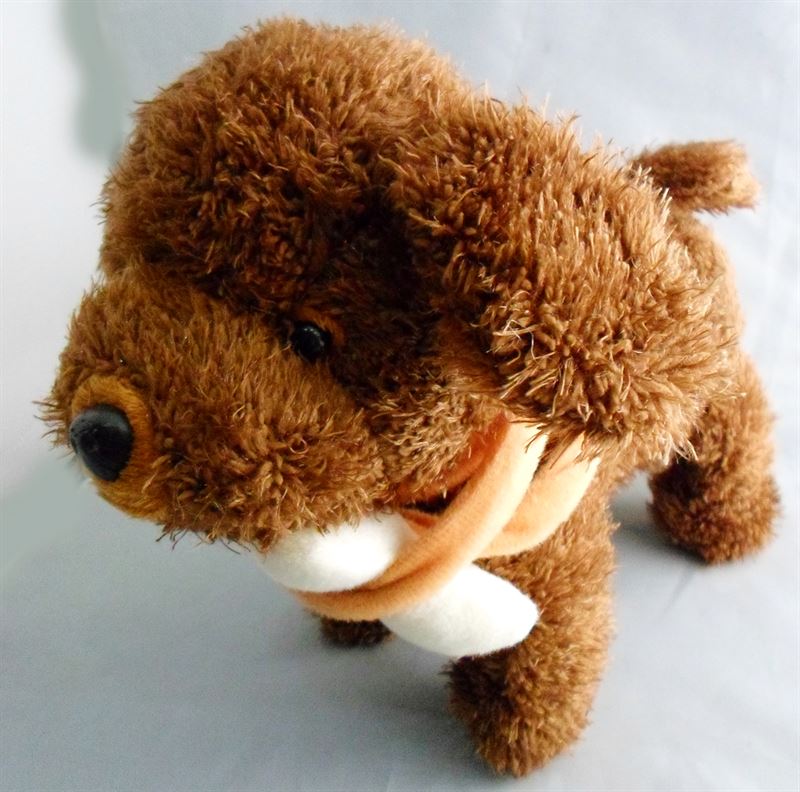 Battery Operating Dancing Puppy (Dark Brown Color) (H x W : 13 x 8 Inch Approx.)