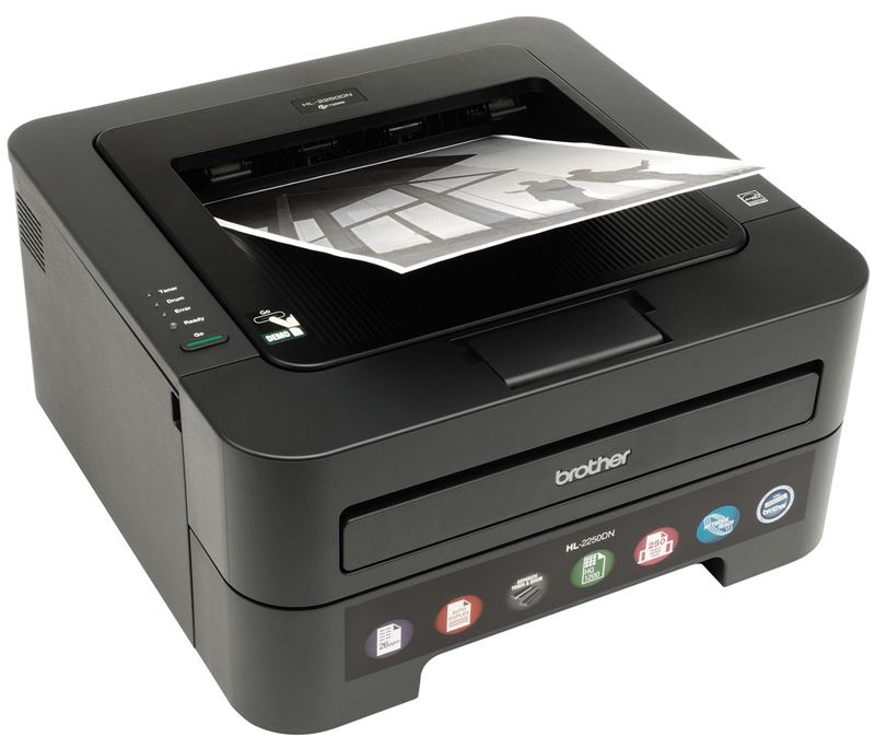 Stampante Laser Brother HL-2250DN, Monocromatica, Duplex Automatico E Scheda Di Rete Integrata, Per Piccoli Uffici