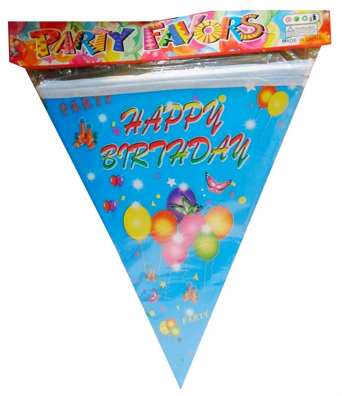 Party Favors Happy Birthday Banner (A)