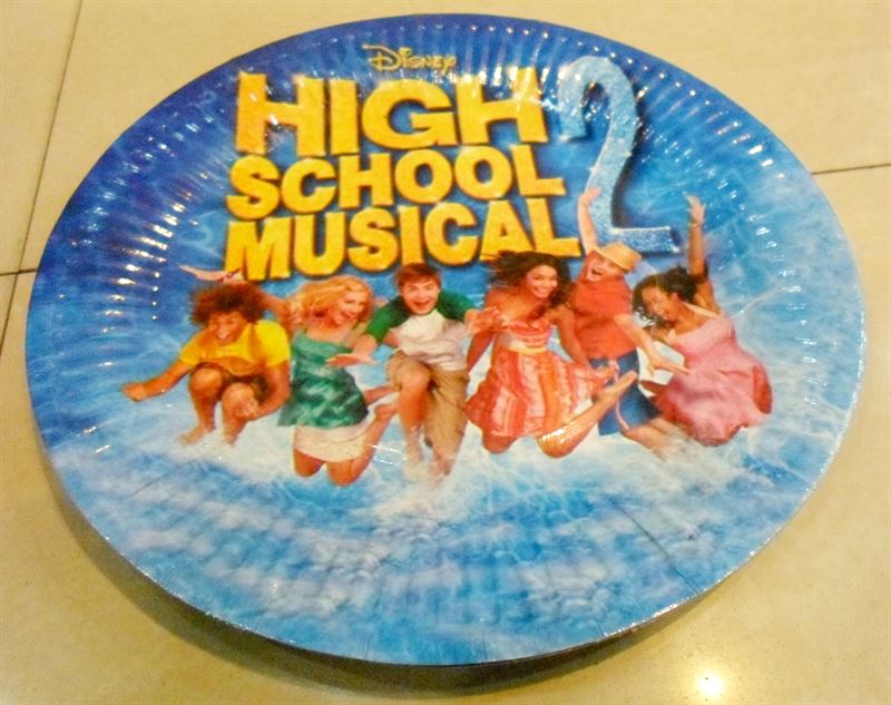 High School Musical Round Shape Paper  Plate (10Pcs)