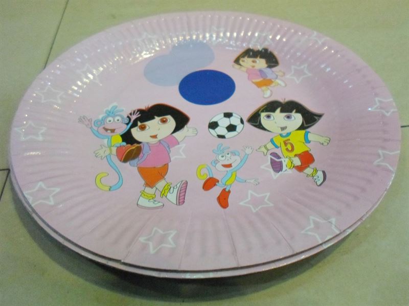 Dora Round Shape  Paper  Plate (10Pcs)