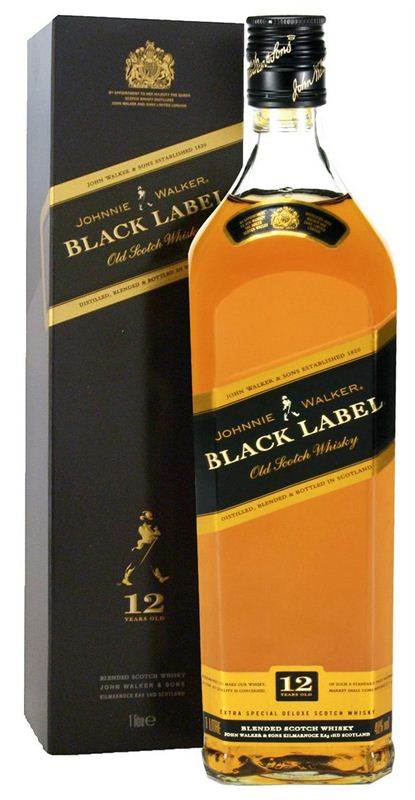 Johnnie Walker Black Label Whisky 12 Years (1L) (BTL02)