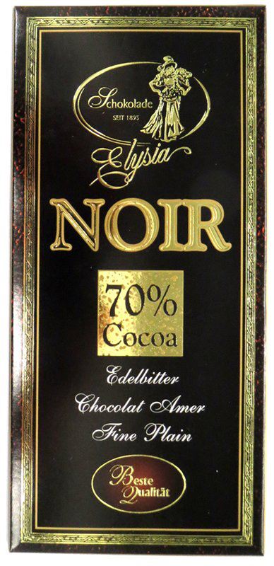 Schokolade Elysia Noir Fine Plain (100g)