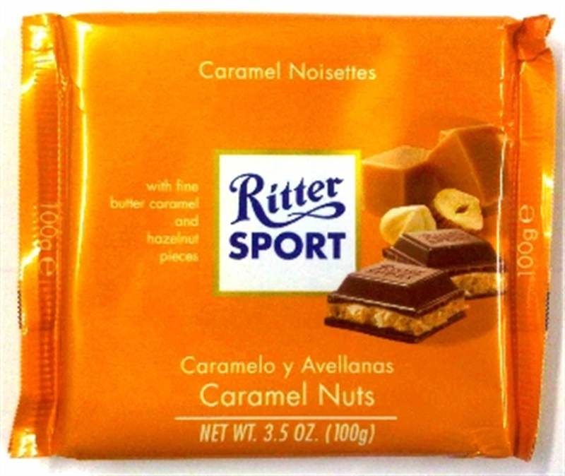 Ritter Sport Caramel Nuts Chocolate (100g)