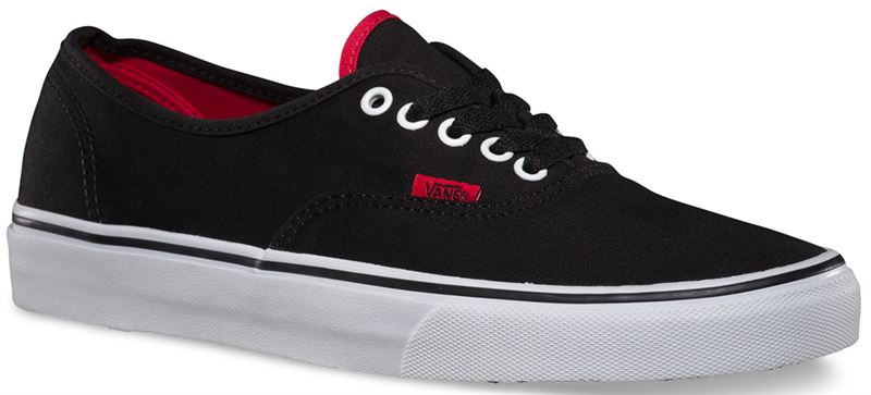 vans authentic pop black chinese red
