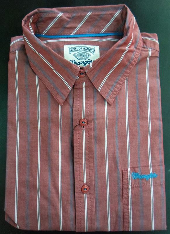 Wrangler Men's Red Stripe Shirt (WRSH4742)