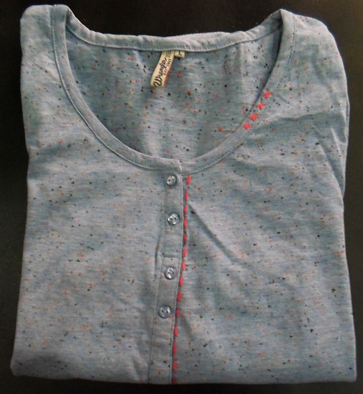 Wrangler Ladies Blue T-Shirt (WRTS3705)