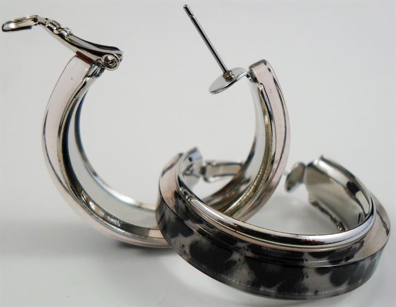 Korean Animal Printed Hoop Earring (77)