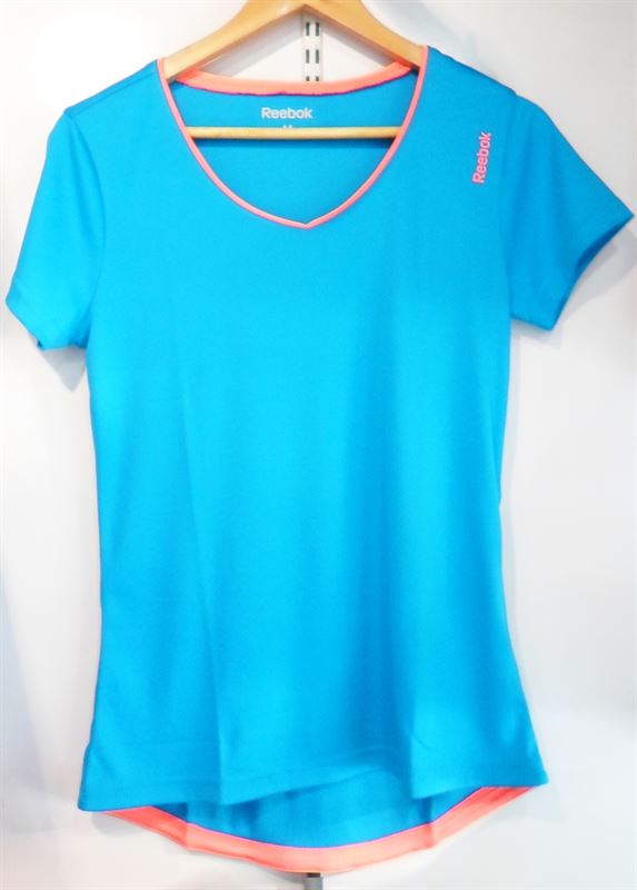 Reebok Ladies Blue Play Dry T-Shirt (Z80893)