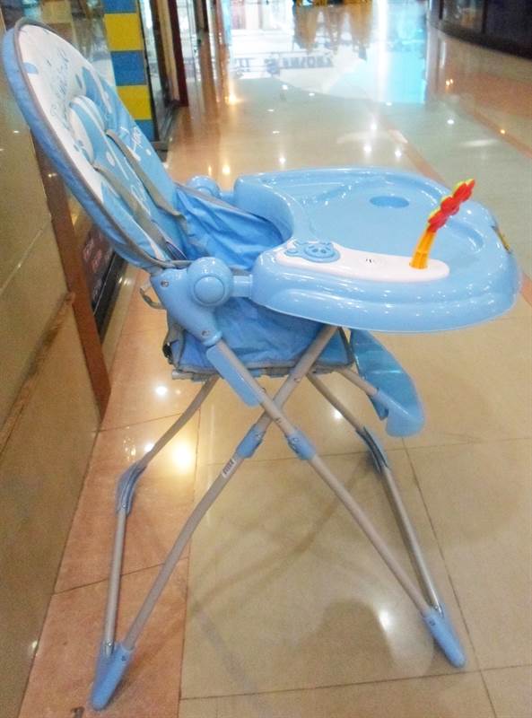 Blue kid's high chair