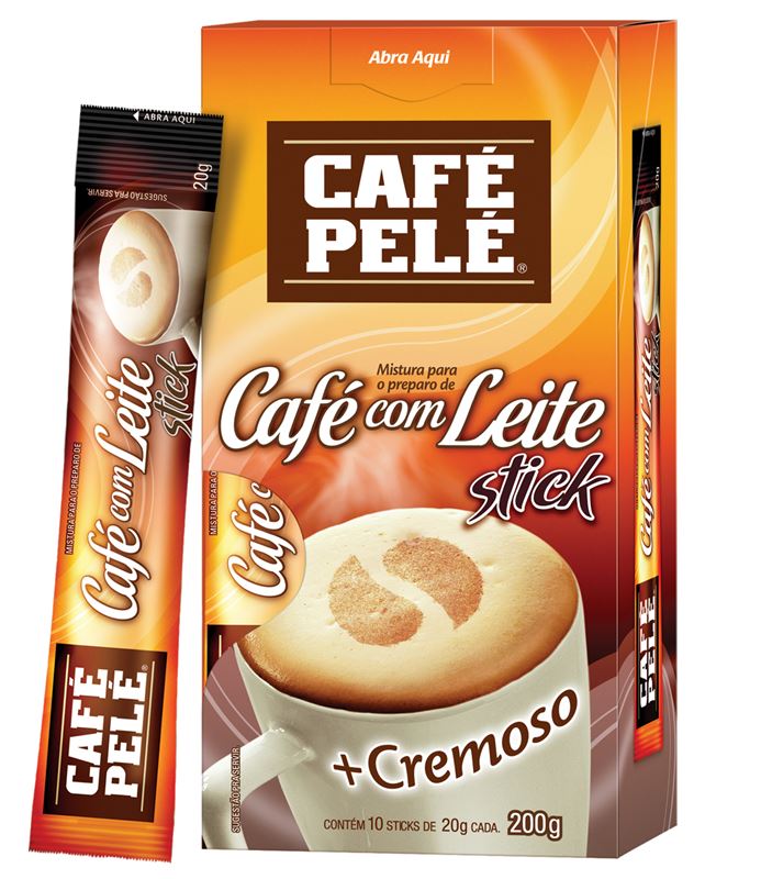 Cafe Pele Coffee with Milk  Box (200 Gm) (20gm x 10 Sticks)