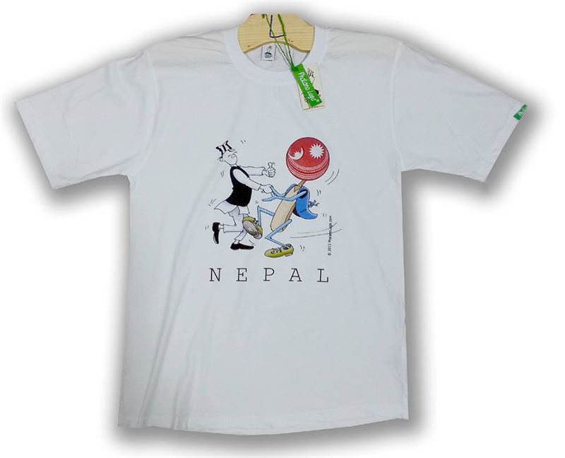 Phalano Luga Gents Printed Cricket Nepal T-Shirt