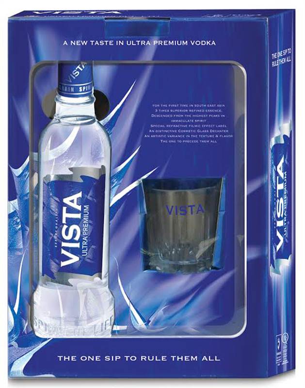 Vista Ultra Premium Gift Pack Vodka (750 ml)