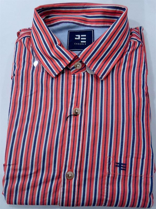 Peter England Gents Peach Stripe Shirt (ESF31402073)