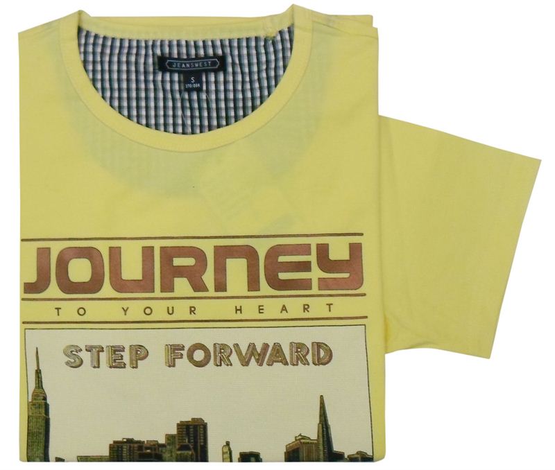 Jeanswest Gents Light Yellow Journey Tee (42-173046 2410)