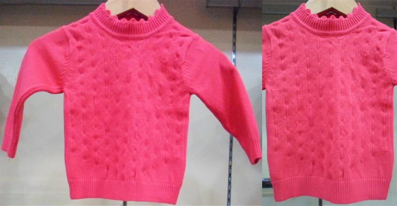 Periwinkle Girl's Dark Pink Sweater (83929)