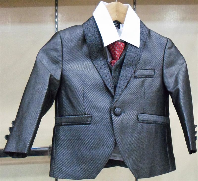 Periwinkle Boy's Grey Shinning Suit (84050)