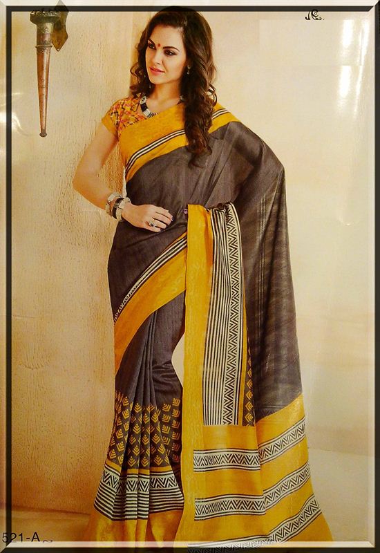 South silk fancy fabric saree in new colors for all personalities.(caln32)