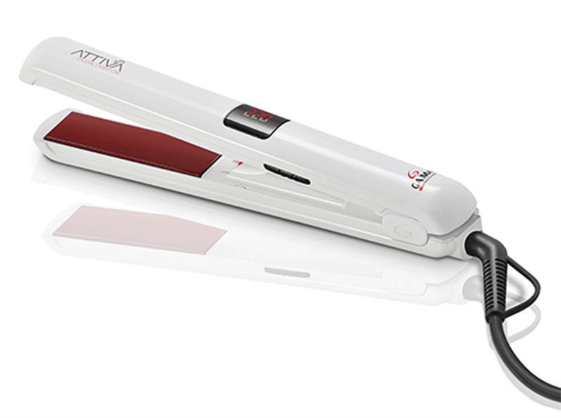 GAMA Professional Hair Straightener Piastra Digital Laser Ion Bianca