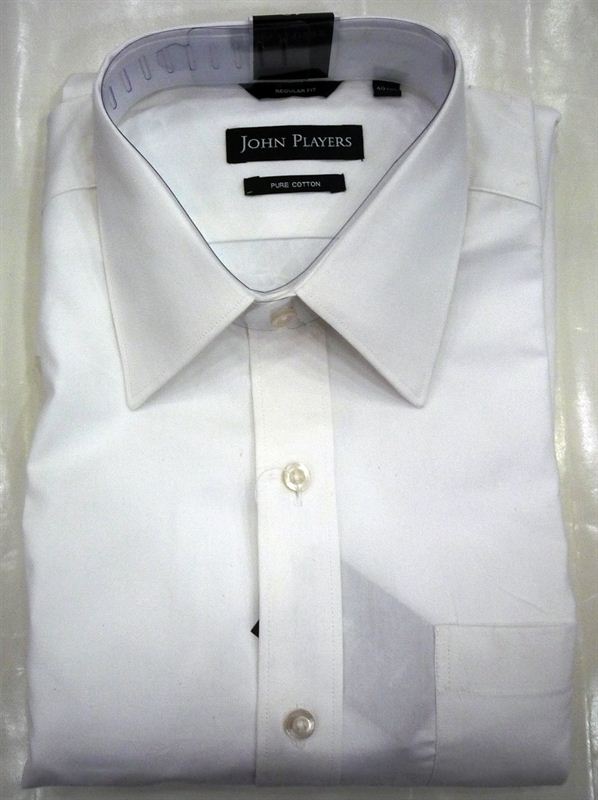 John Players White Formal Shirt (JP25 J6Q79)