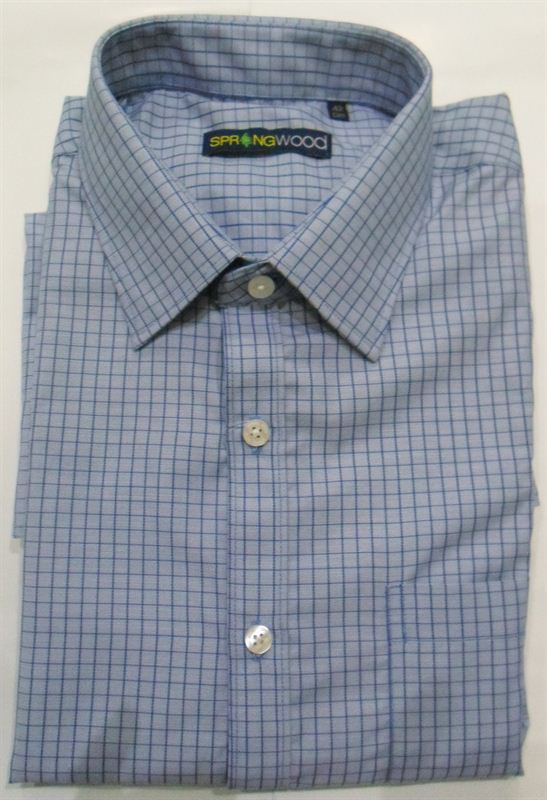 Springwood  Men's Blue Check  Shirt (SW19 C178BLU)