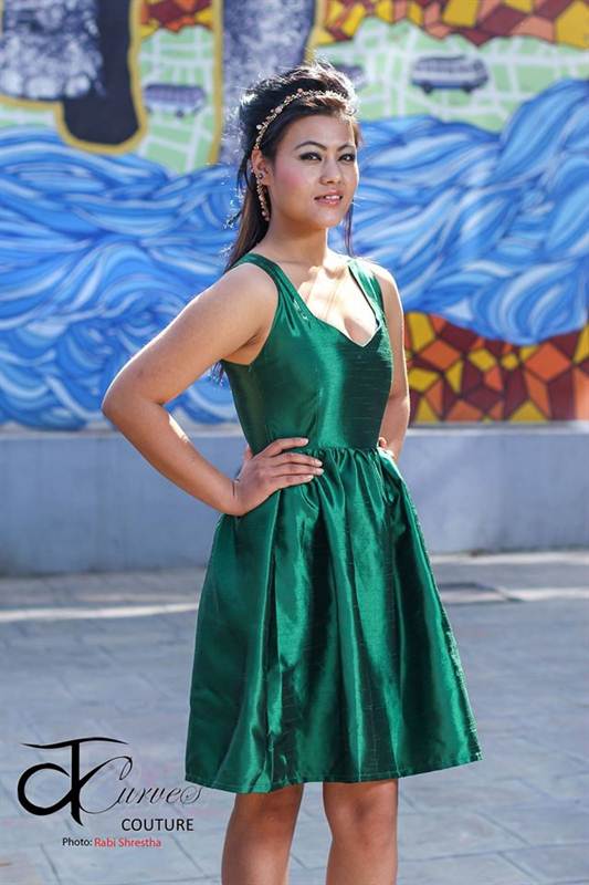 30% OFF Green Pleated Dress(CR0914-D007)
