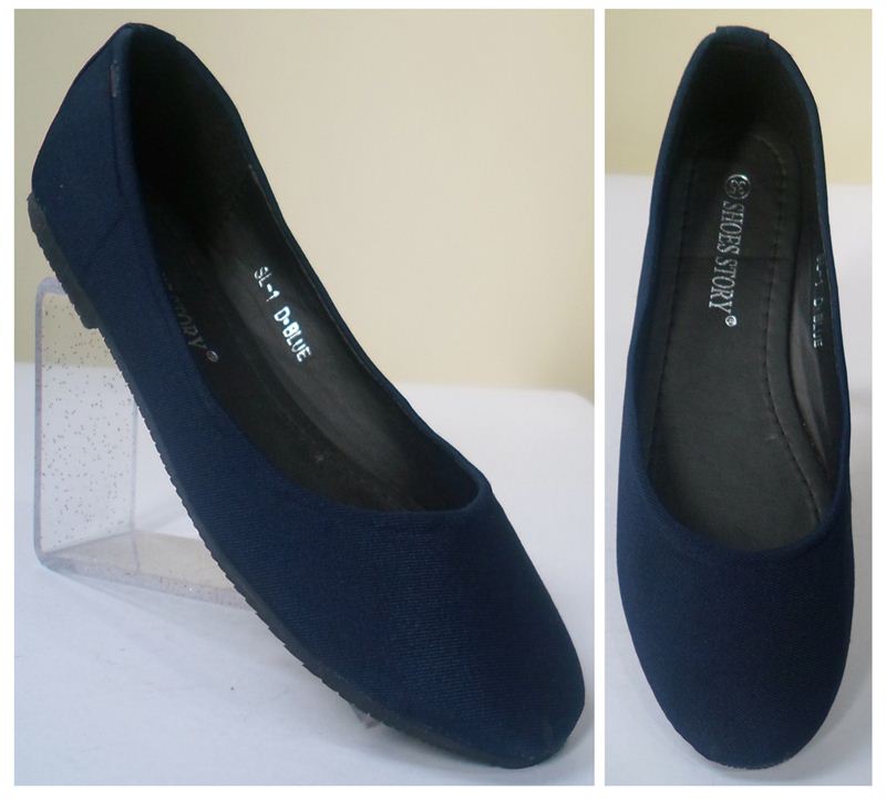 Ladies Blue Close Shoes (MH 7)