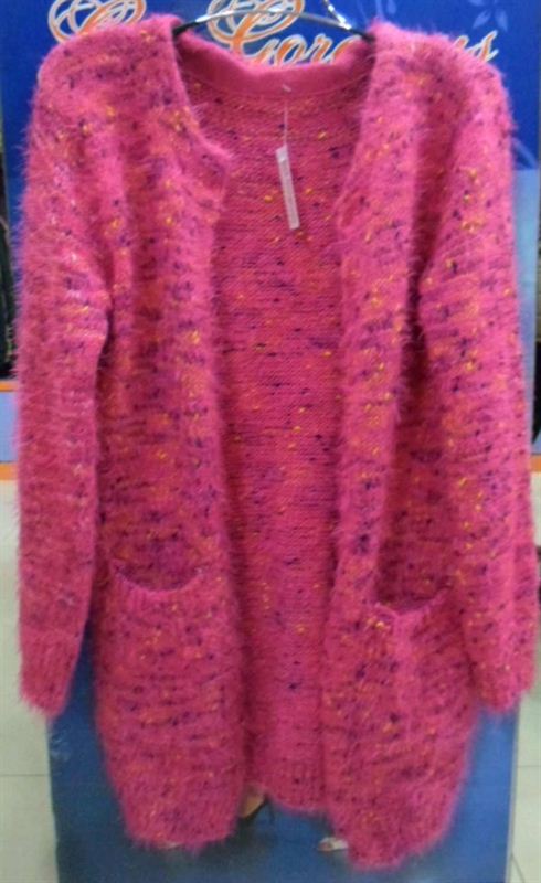Get Gorgeous Ladies Pink Long Woollen Sweater
