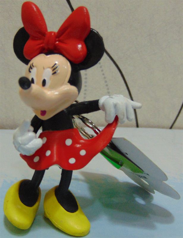 Disney Character Keyrings- Minne Mouse