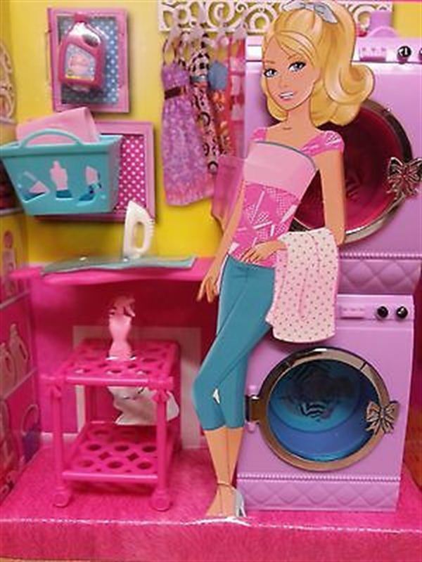 Barbie  Doll House washing machine and dryer laundry set.