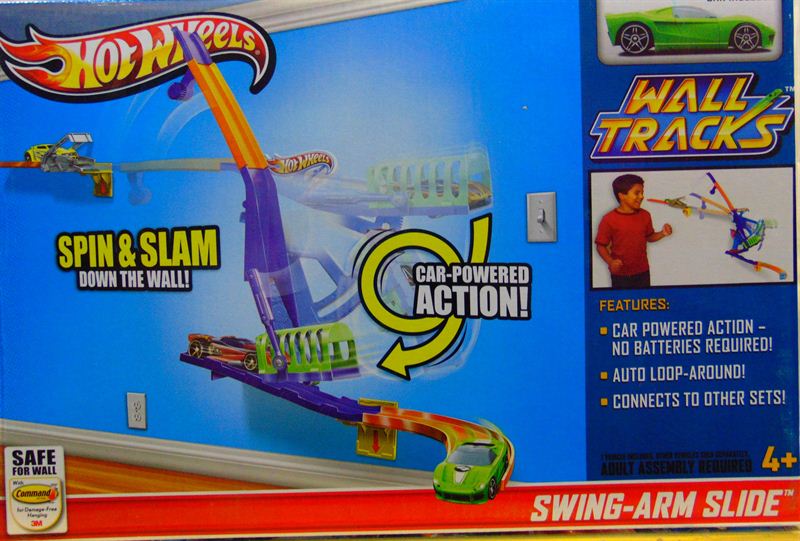 Hot Wheels Wall Tracks Swing-Arm Slide Track Set Hot Wheels Wall Tracks Swing-Arm Slide Track Set