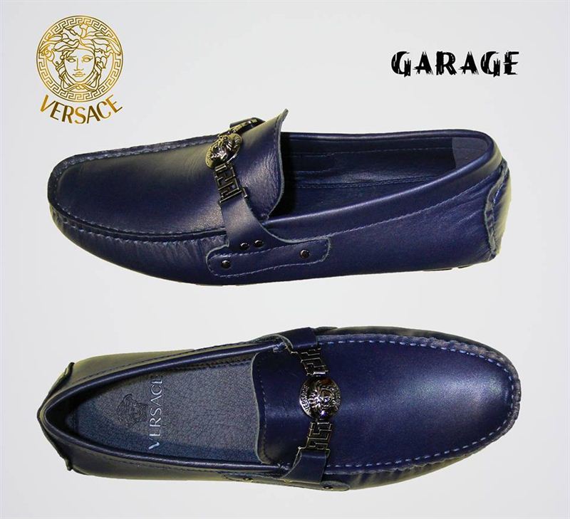 Garage Replica Versace Leather Loafers 