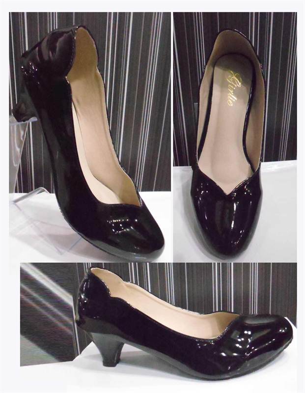 Kara Ladies Black Belly Shoes (K02/025)