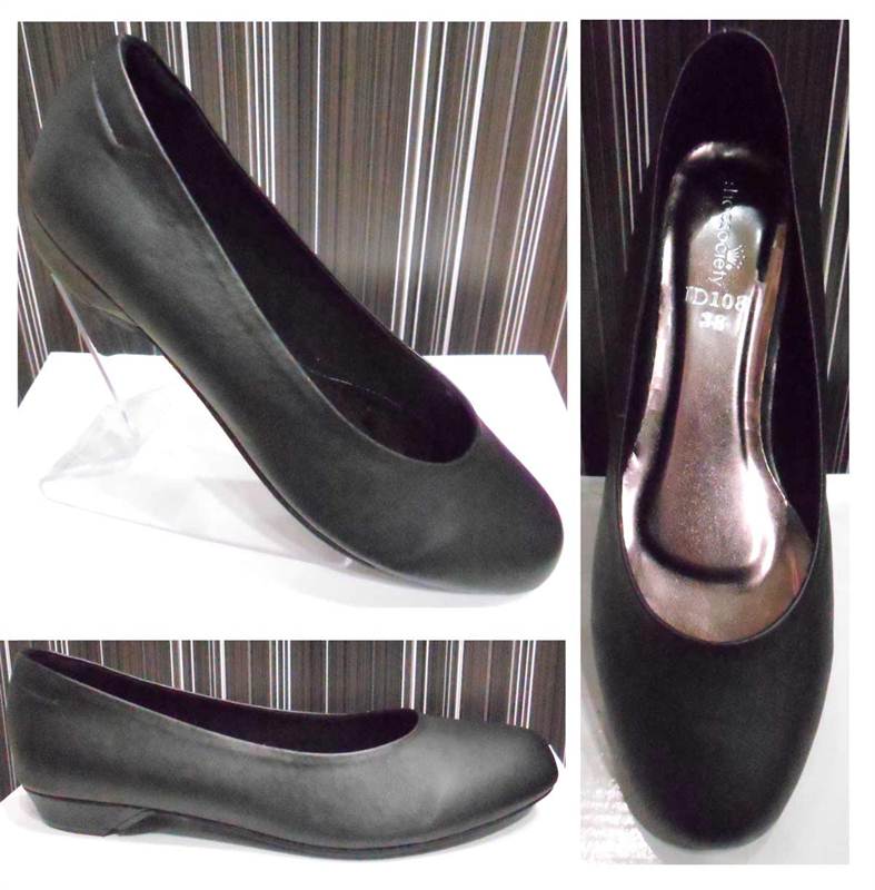 Kara Ladies Black Belly Shoes (K02/040)